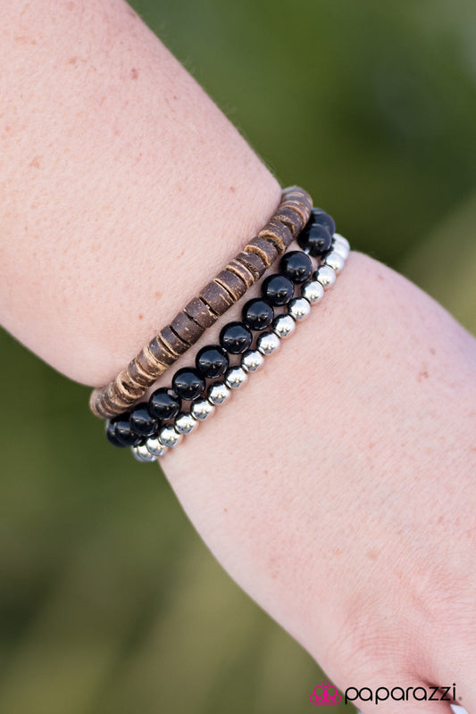Paparazzi Bracelet ~ Ground Effect - Black