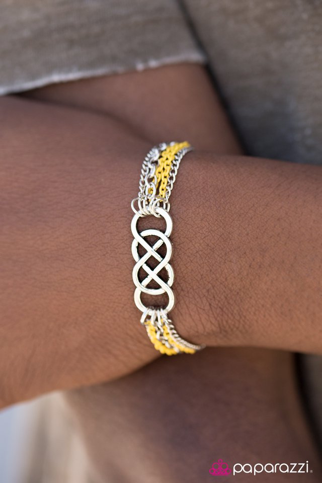 Paparazzi Bracelet ~ Colorful Collaboration - Yellow