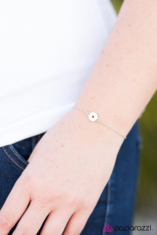 Paparazzi Bracelet ~ Casually Colorful - Red