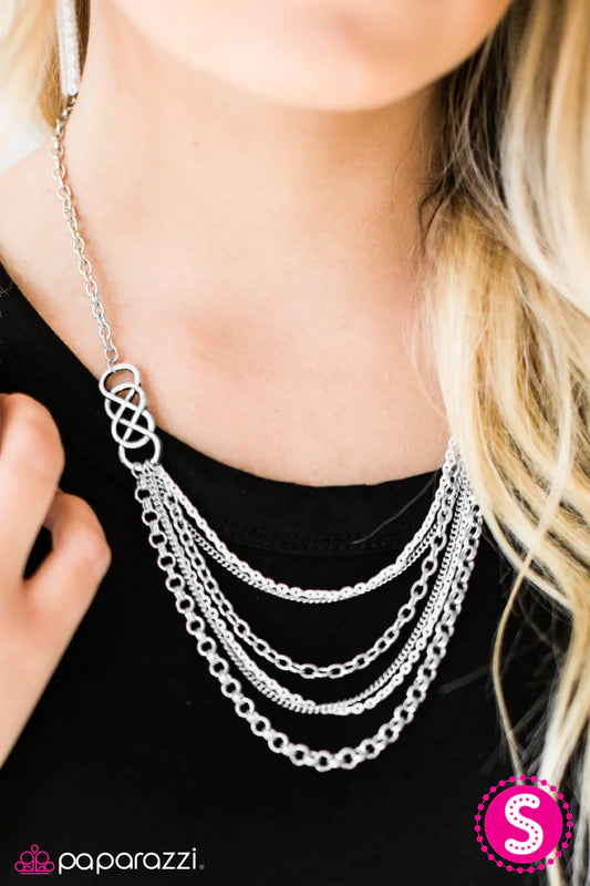 Paparazzi Necklace ~ Infinite Color - White