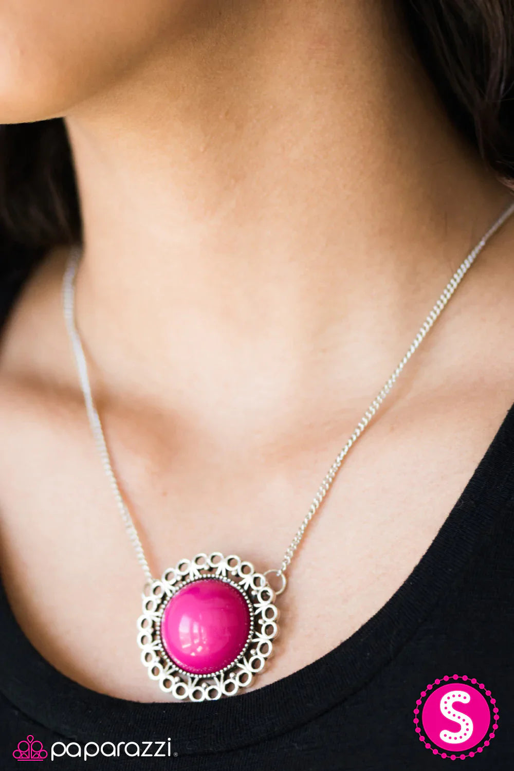 Paparazzi Necklace ~ Summer Sun - Pink