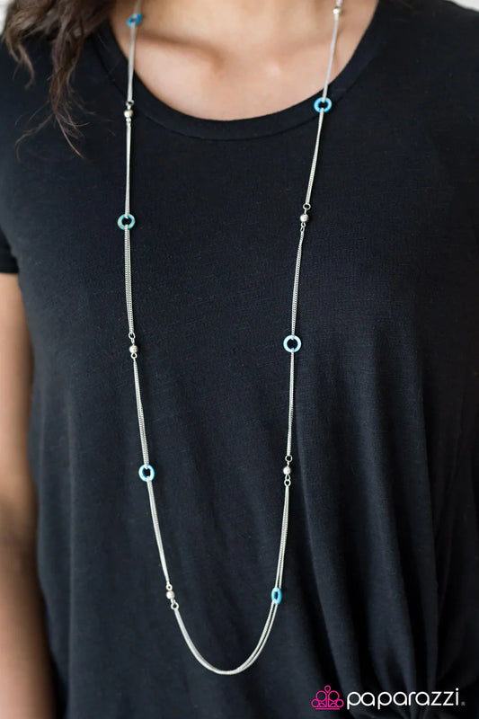 Paparazzi Necklace ~ West Coast Fashion - Blue