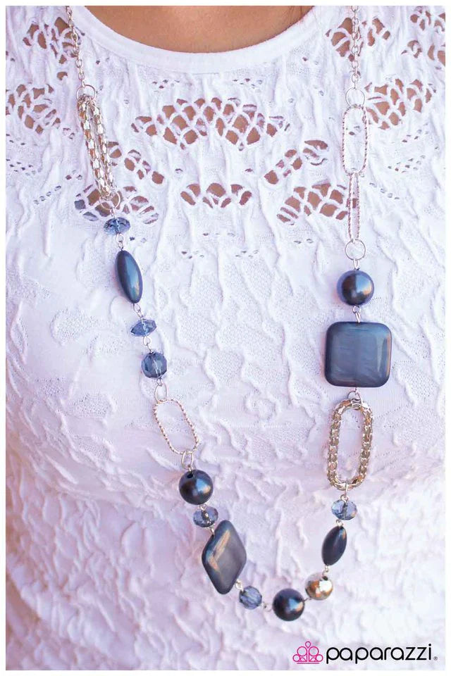 Paparazzi Necklace ~ Oops a Navy - Blue