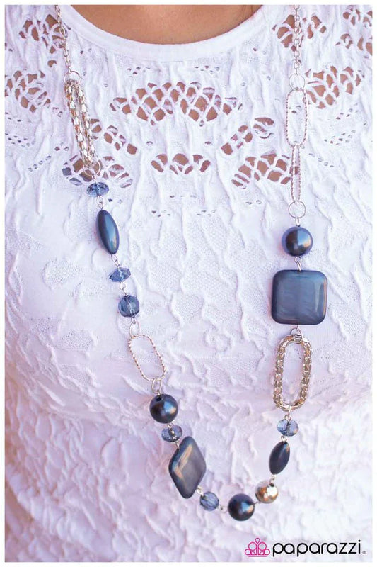 Paparazzi Necklace ~ Oops a Navy - Blue