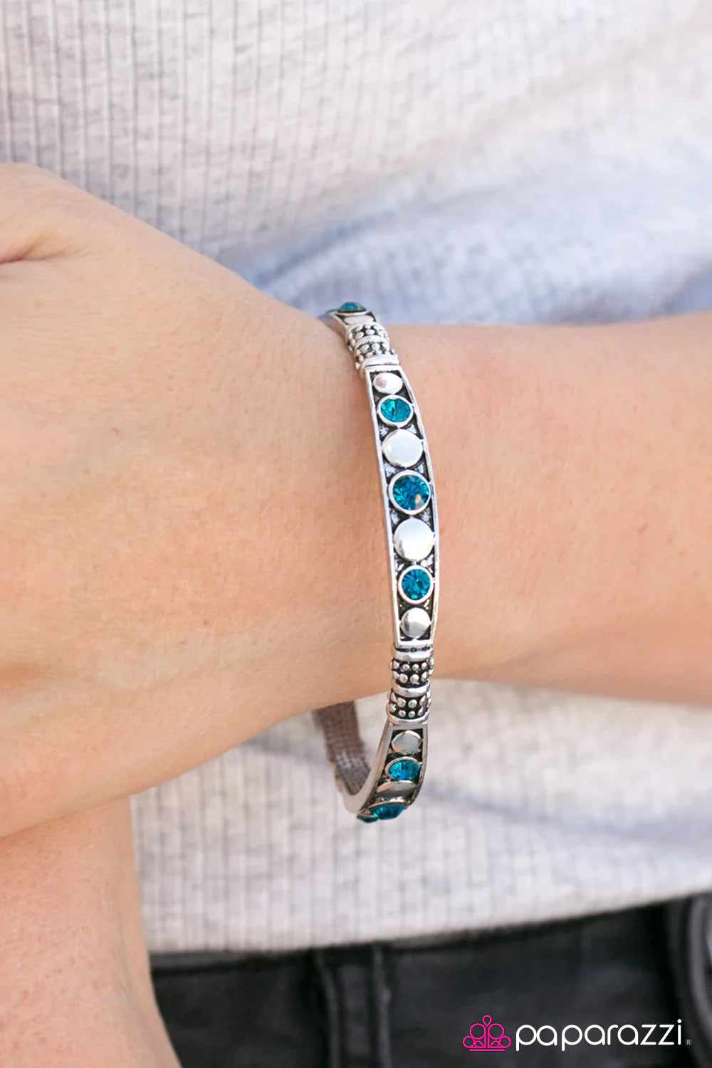 Paparazzi Bracelet ~ Get Your Sparkle On - Blue