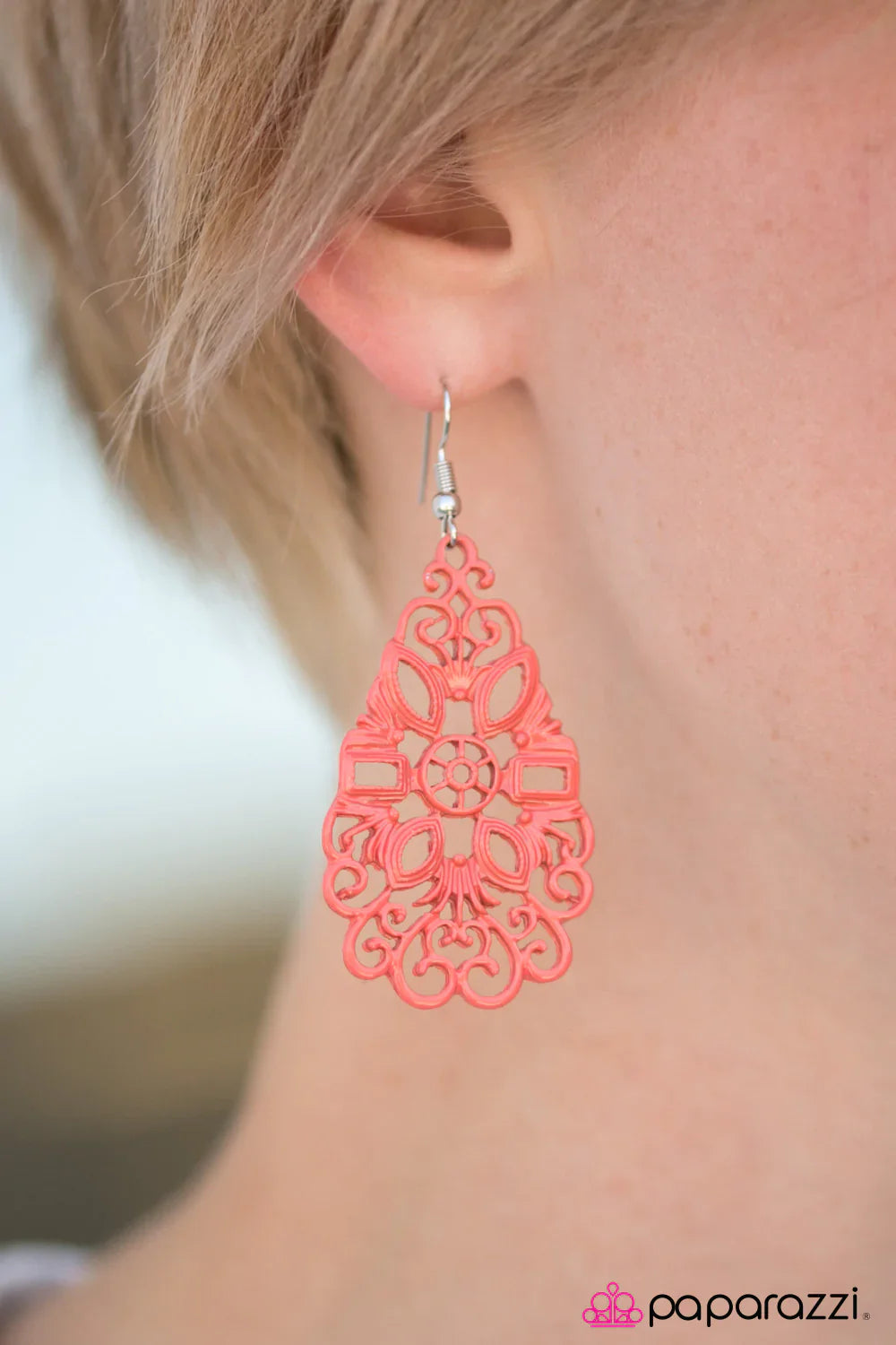 Paparazzi Earring ~ Garden Tea Party - Orange