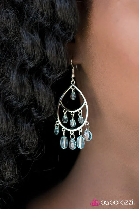 Paparazzi Earring ~ Sparkling Soiree - Blue