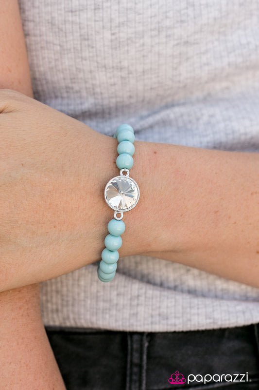 Paparazzi Bracelet ~ Hey, Shimmer Shimmer - Blue