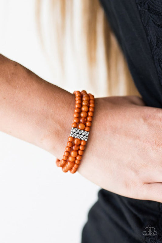 Paparazzi Bracelet ~ Malibu Muse - Orange
