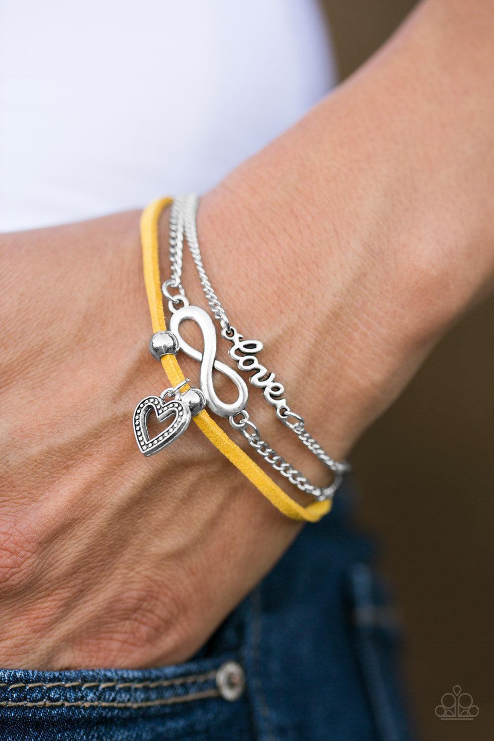 Paparazzi Bracelet ~ Laguna Love  - Yellow
