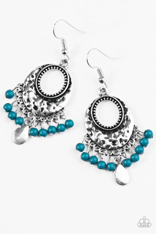 Paparazzi Earring ~ Beachside Bash  - Blue
