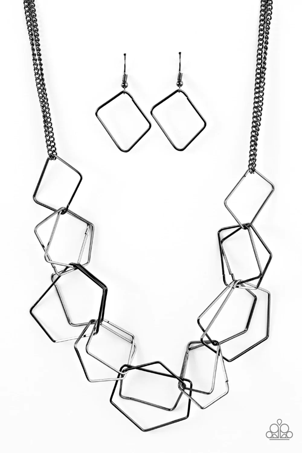 Paparazzi Necklace ~ Industrial Chaos  - Black