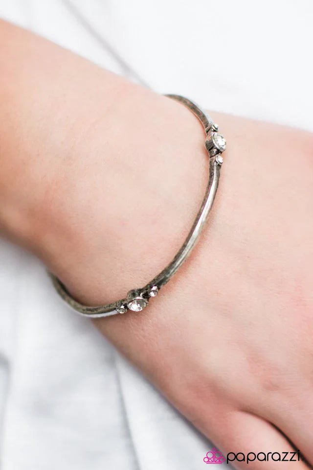 Paparazzi Bracelet ~ Girl Of My GLEAMS - White