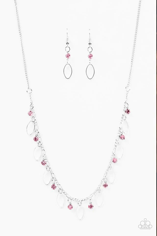 Paparazzi Necklace ~ Twinkle At Twilight - Pink
