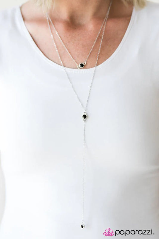 Paparazzi Necklace ~ Catch Me If You GLAM! - Black