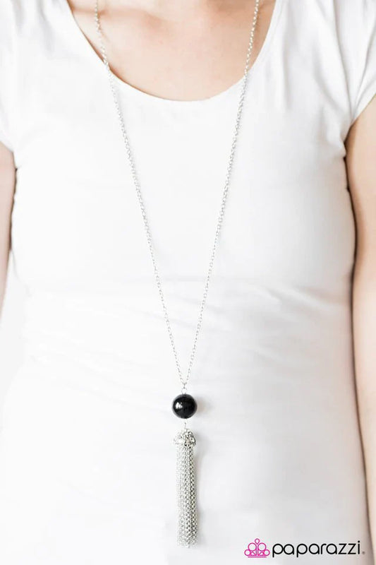 Paparazzi Necklace ~ Cheers To A New Year - Black