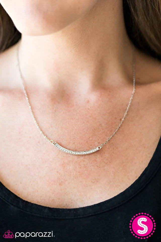 Paparazzi Necklace ~ Glitter Goddess - White