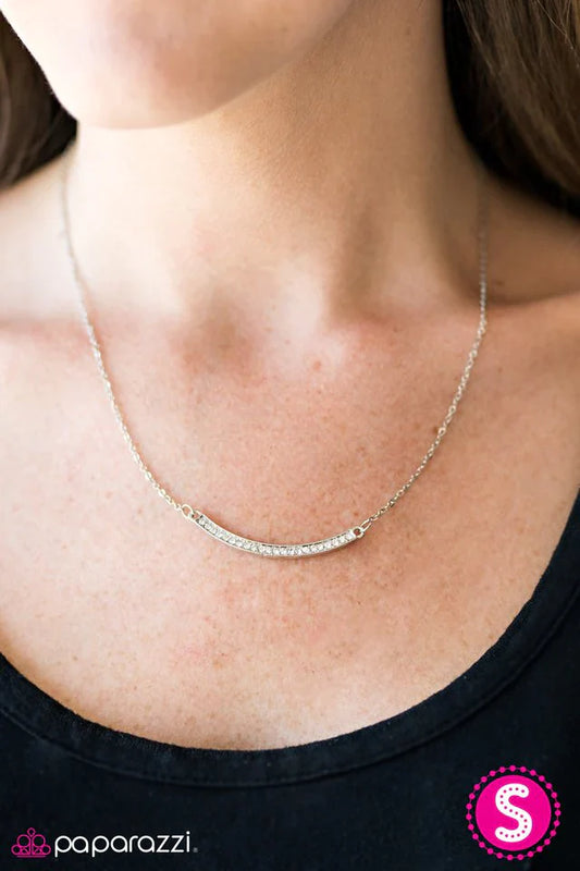 Paparazzi Necklace ~ Glitter Goddess - White