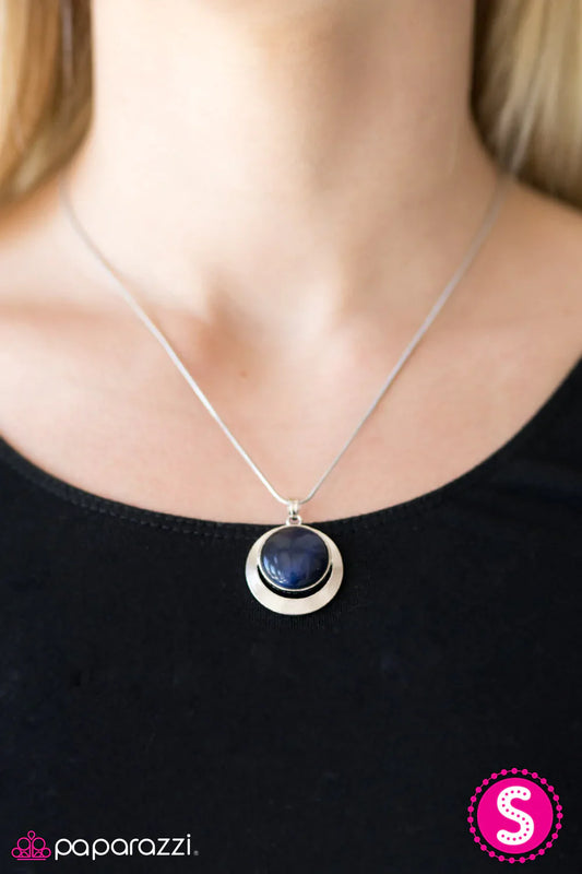 Paparazzi Necklace ~ Lunar Eclipse - Blue