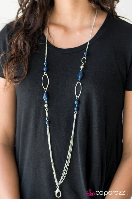 Paparazzi Necklace ~ Dreamy Daydreams - Blue