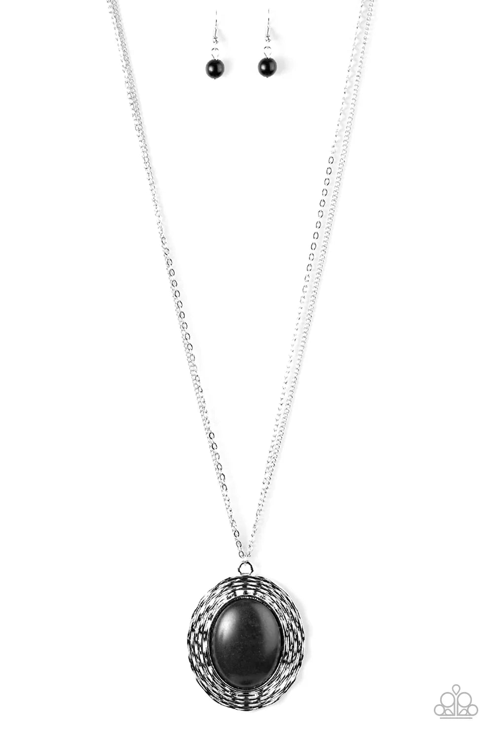 Paparazzi Necklace ~ Majestic Mountains - Black