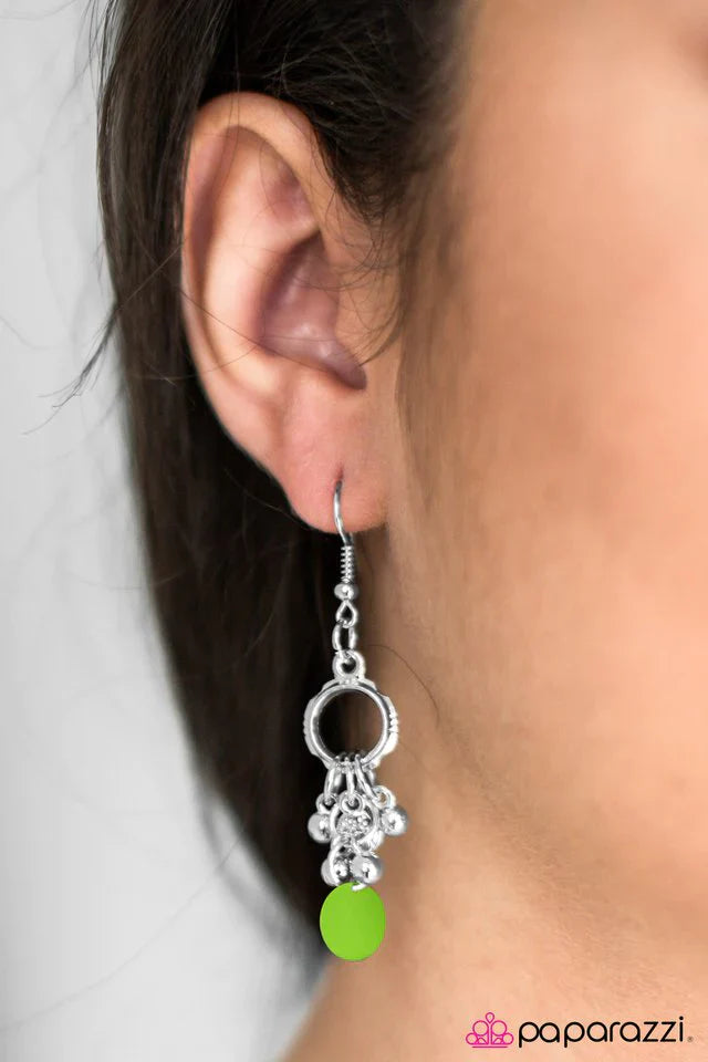 Paparazzi Earring ~ The Sun Will Rise - Green