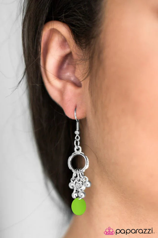 Paparazzi Earring ~ The Sun Will Rise - Green