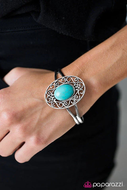 Paparazzi Bracelet ~ I Have Mountains To Climb - Blue