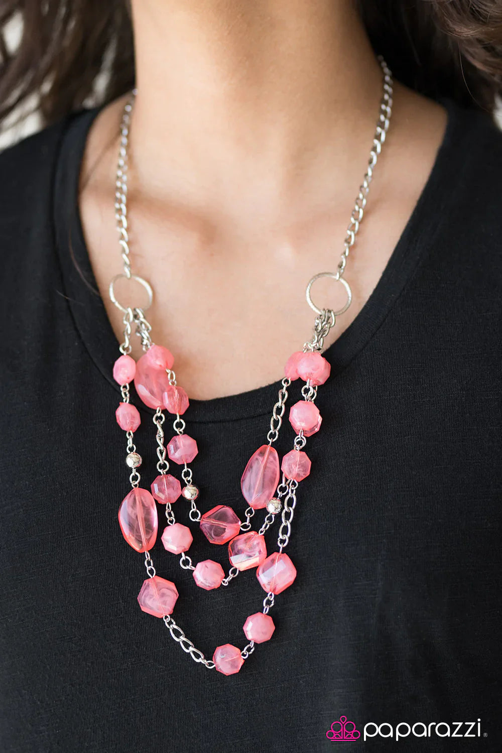 Paparazzi Necklace ~ Summer Sunsets - Orange