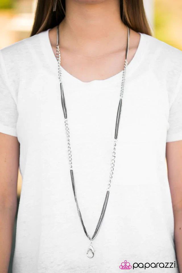 Paparazzi Necklace ~ She Who Dares... - Silver