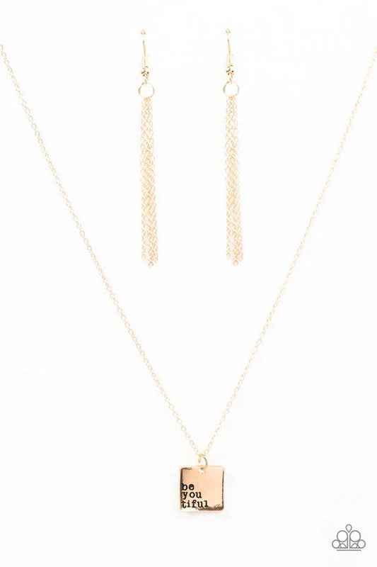 Paparazzi Necklace ~ Just The Way You Are - Gold