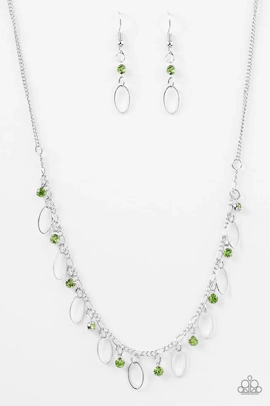 Paparazzi Necklace ~ Twinkle At Twilight - Green