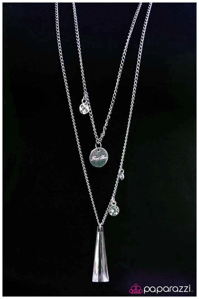 Paparazzi Necklace ~ Love at First Sight - White