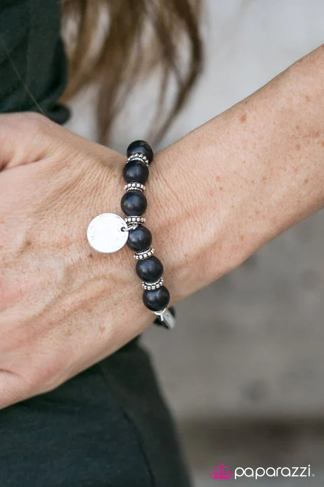 Paparazzi Bracelet ~ Stomping Ground - Black