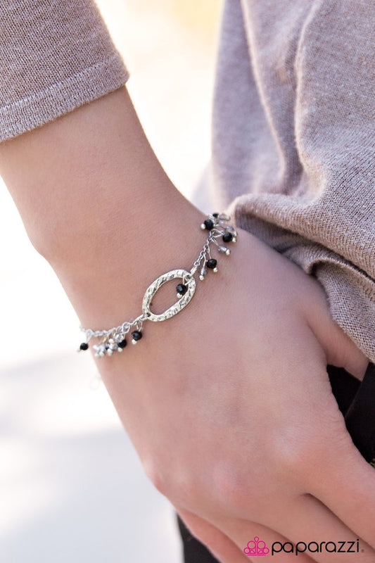 Paparazzi Bracelet ~ Beach Wedding - Black