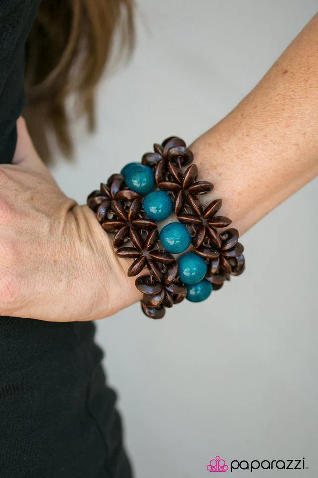 Paparazzi Bracelet ~ Here Today, Gone To-MAUI - Blue