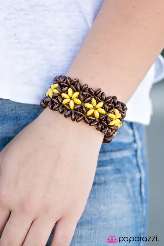 Paparazzi Bracelet ~ Maui Melody - Yellow