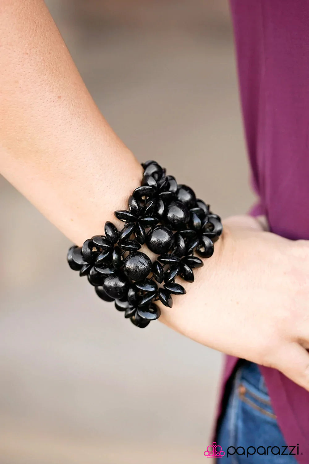 Paparazzi Bracelet ~ Here Today, Gone To-MAUI - Black
