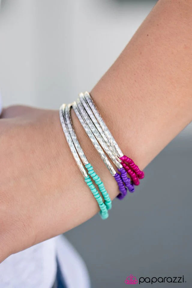 Paparazzi Bracelet ~ Shimmer Over Here - Multi
