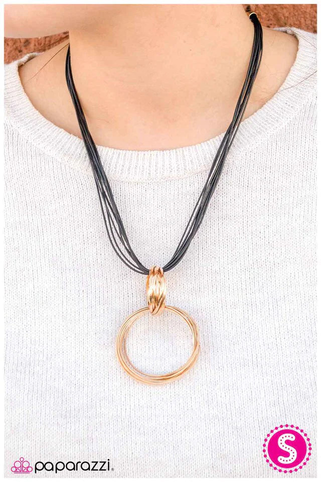 Paparazzi Necklace ~ More Than Meets the Eye - Gold