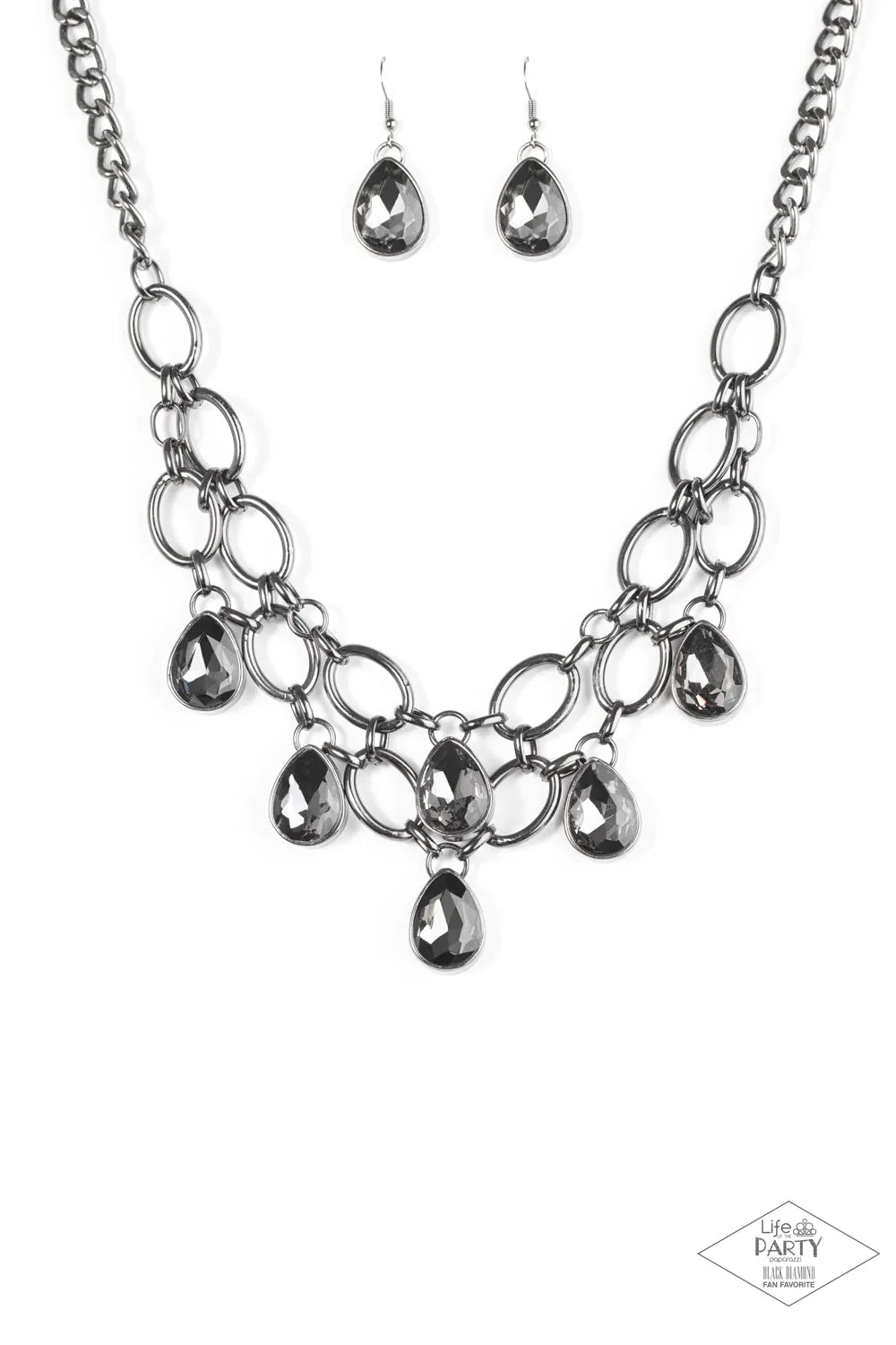 Paparazzi Necklace ~ Show-Stopping Shimmer - Black