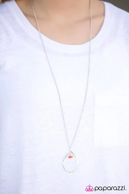 Paparazzi Necklace ~ Summer Skies - Orange