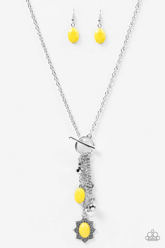 Paparazzi Necklace ~ Love Lullaby - Yellow