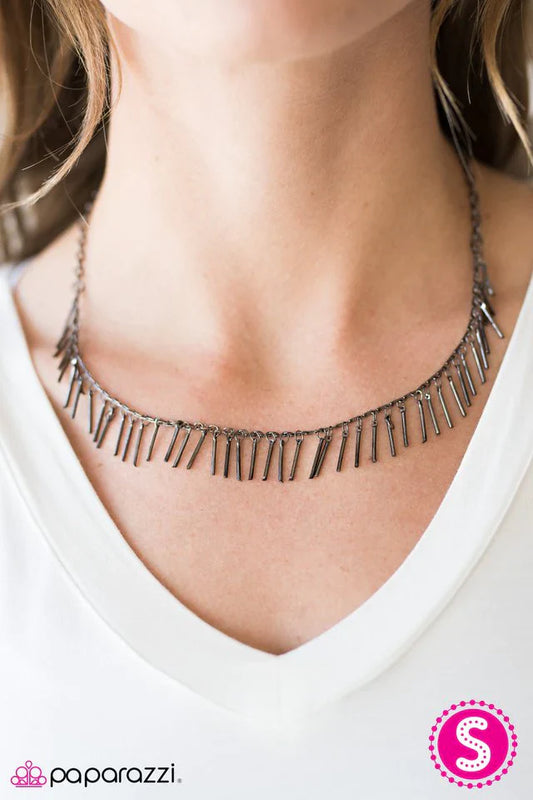 Paparazzi Necklace ~ Shes A Beast - Black