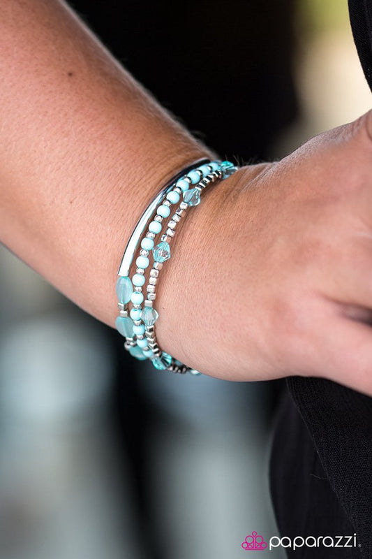 Paparazzi Bracelet ~ Tiki Twist - Blue