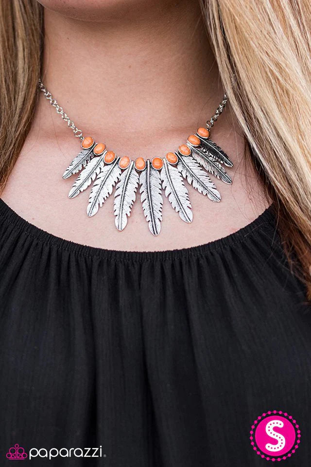 Paparazzi Necklace ~ Desert Distraction - Orange