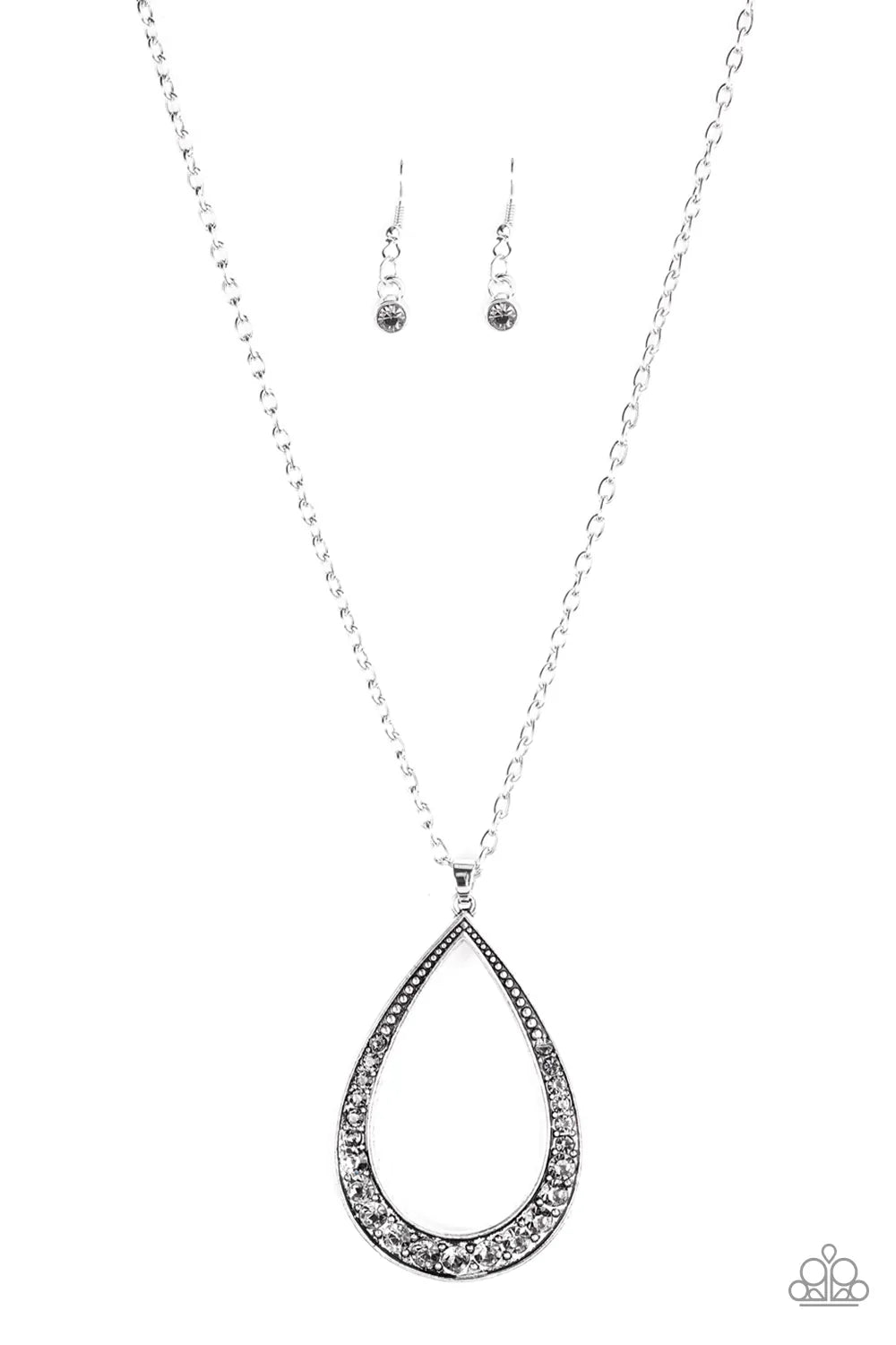 Paparazzi Necklace ~ What A Storm! - Silver