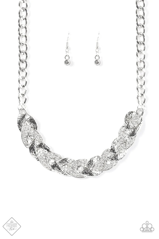 Paparazzi Necklace ~ Blind Side  - White