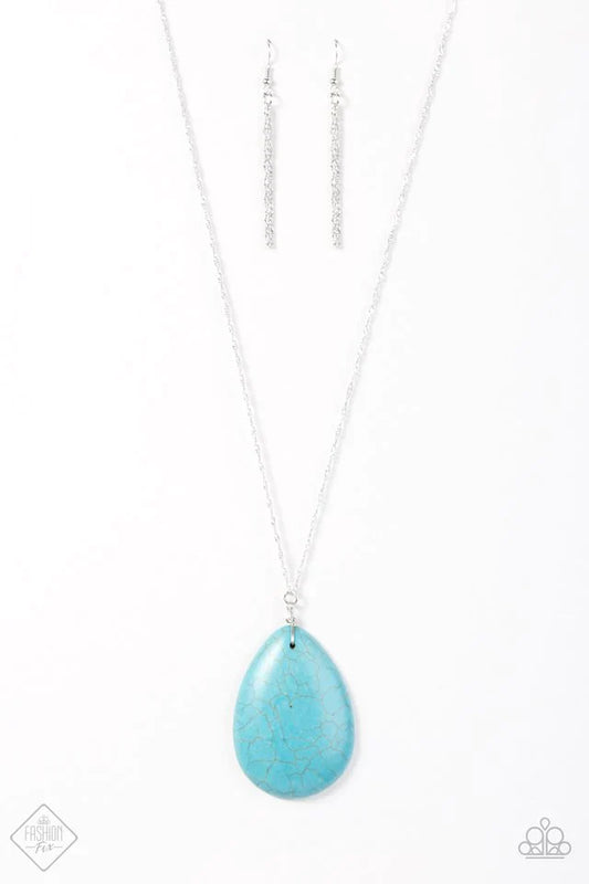 Paparazzi Necklace ~ Quaint and Quarry - Blue