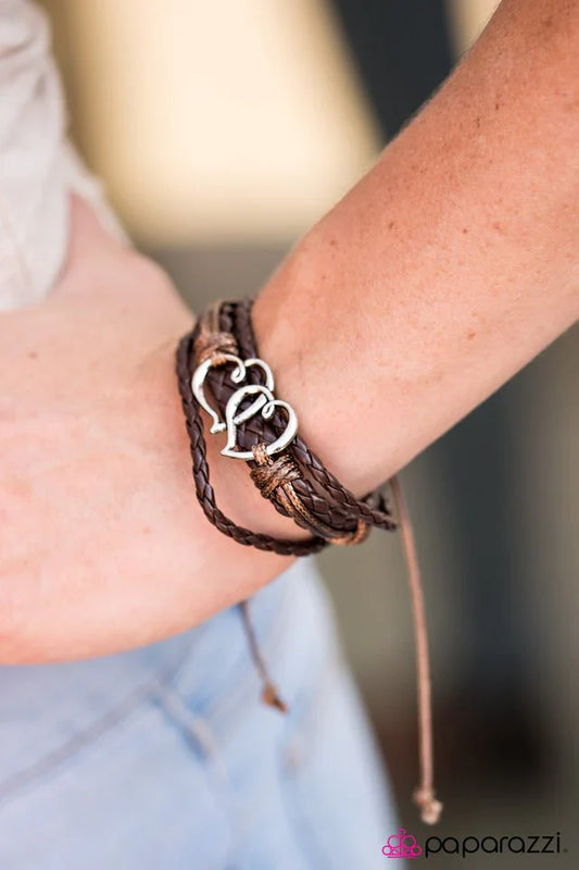 Paparazzi Bracelet ~ Your Heart Knows The Way - Brown